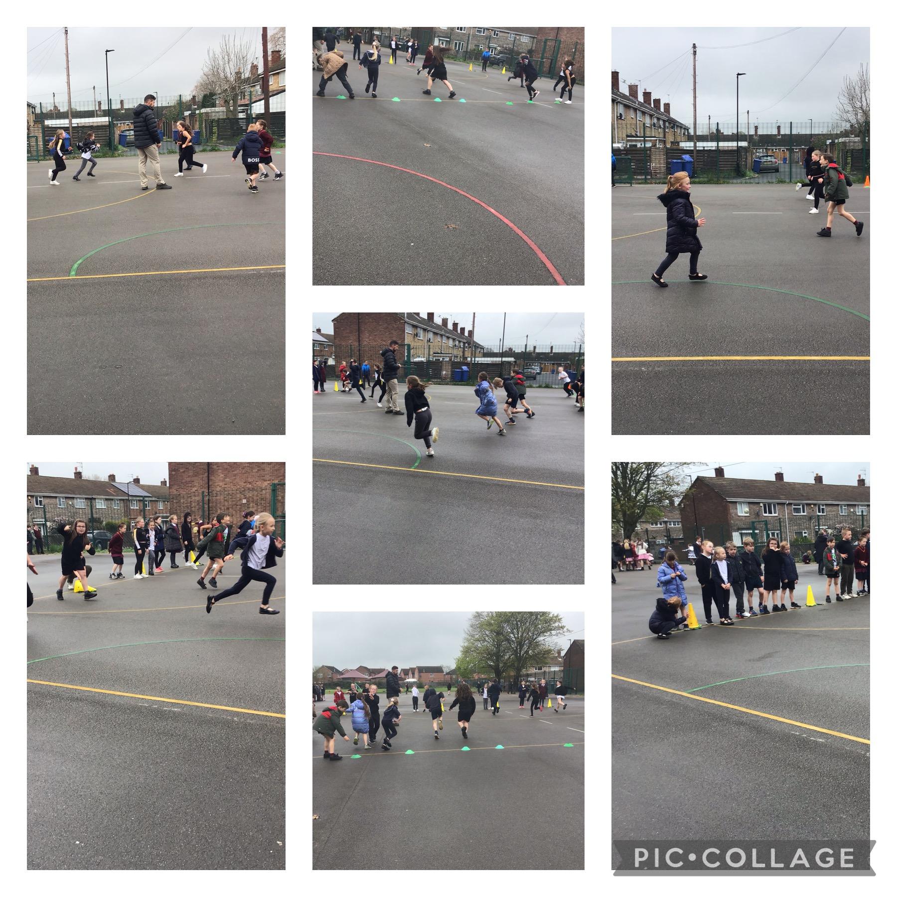 Y3 working on their resilience during scotties heroes fitness session. 