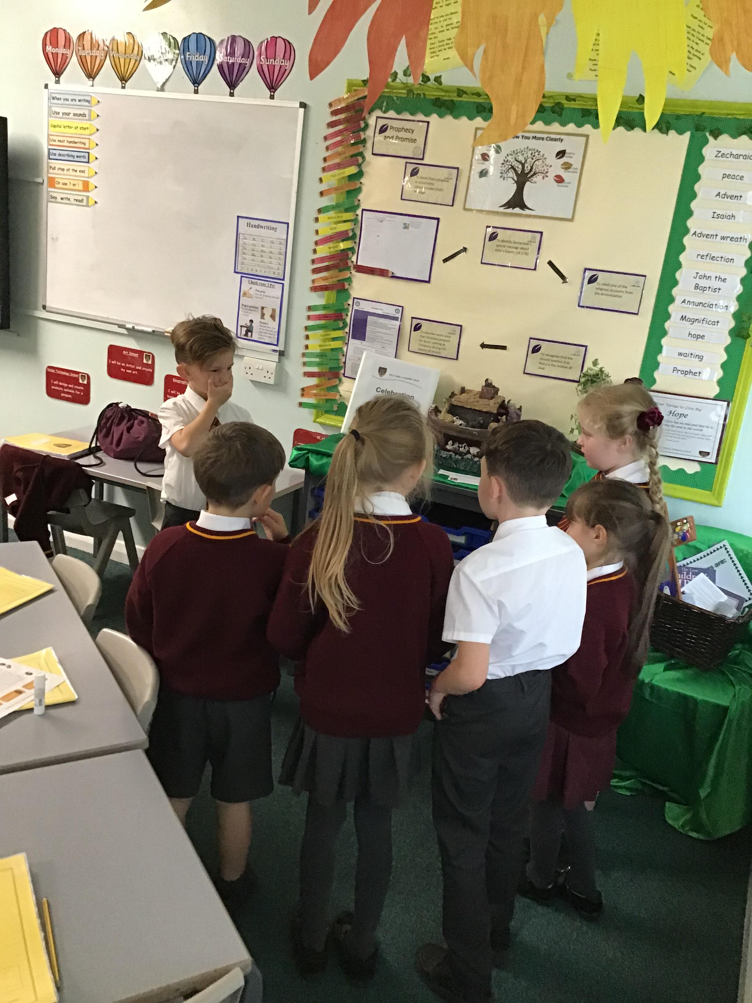 Year 2 used drama to further understand the Annunciation of John
