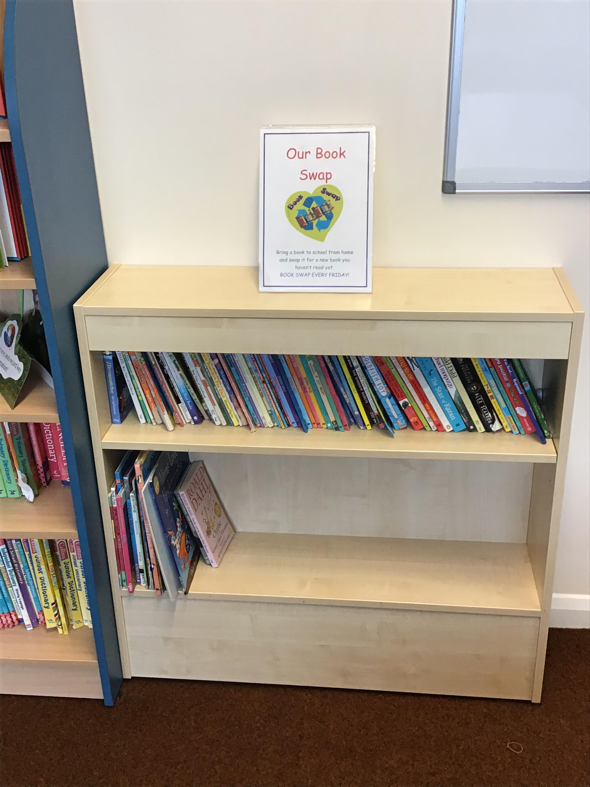 Remember Book Swap is every Friday. Bring in a book from home and swap it. 